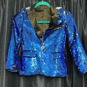 Black and silver blazer